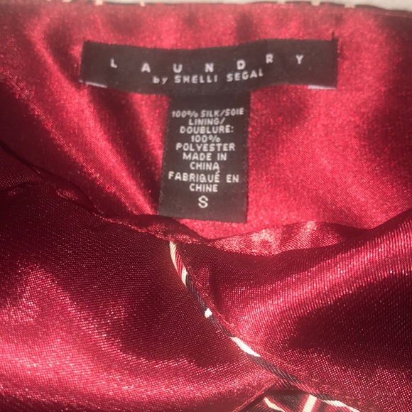 LAUNDRY by Shelli Segal Silk Halter Size S - Picture 7 of 8